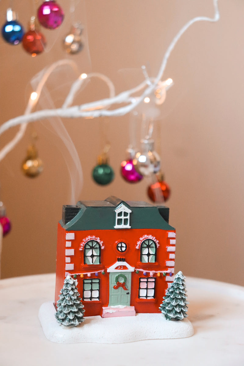 Cosy Christmas House Incense Cone Burner Stella & Wilde