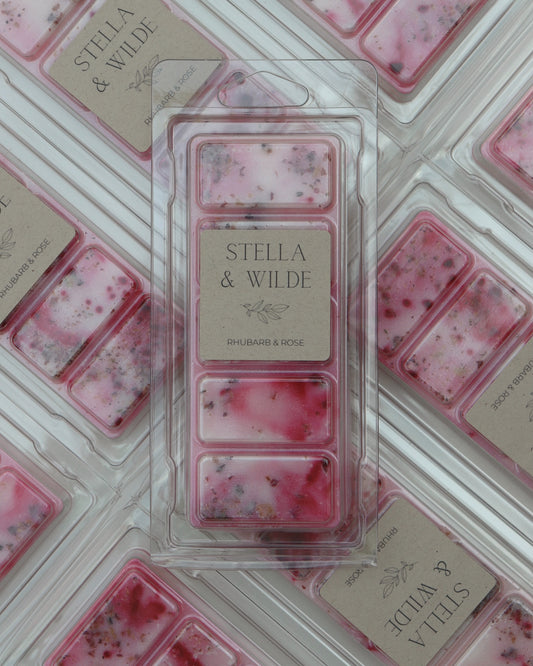 Rhubarb & Rose Wax Melt Bar